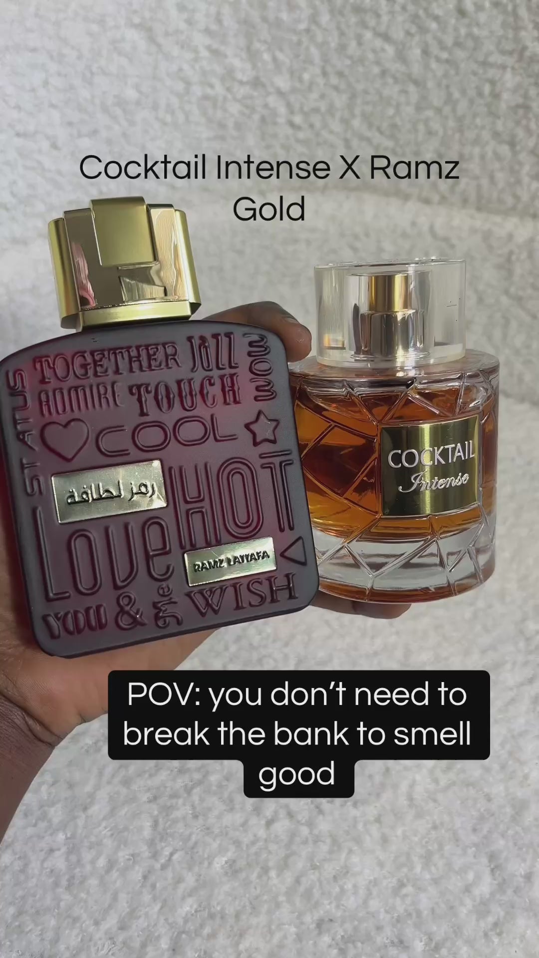 Ramz gold lattafa X Cocktail intense
